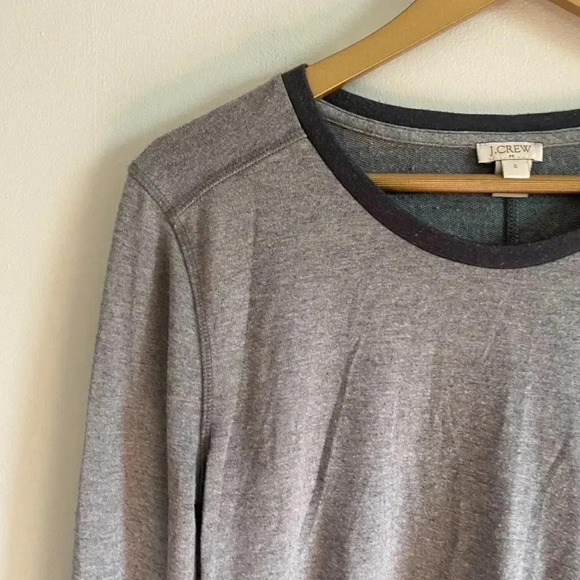 J. Crew Gray Long Sleeve Top - Picture 6 of 10